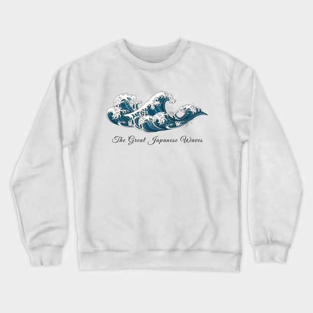 The great Japanese waves Crewneck Sweatshirt by Petko121212